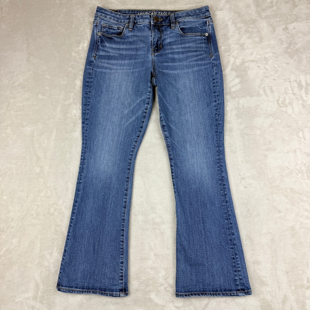 American Eagle Outfitters Women's Boot Cut Jeans - Medium Blue Wash